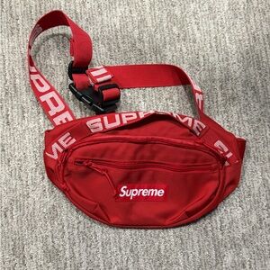 Supreme Bold Red Belt Bag